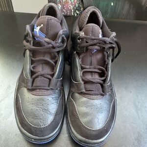 Men's Black and Blue Athletic Shoes